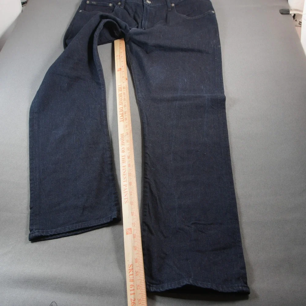 Polo Ralph Lauren Sullivan Slim Stretch Men Jeans 34x32 Dark Wash Denim Straight